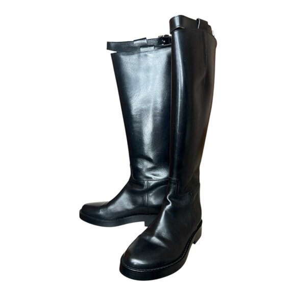 Ann Demeulemeester Women's Stan Riding Boots Made in Italy Cow Leather EU 38 - Picture 13 of 14